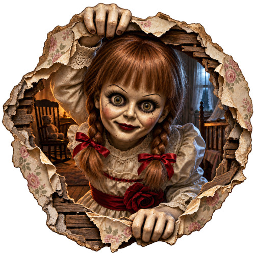 Adesivo bambola horror